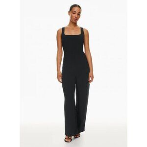 Wilfred Free Aritzia Black Sleeveless Boot Cut Jumpsuit L